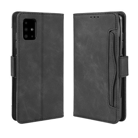 Funda de Cuero Cartera con Soporte Carcasa BY3 para Samsung Galaxy A51 4G Negro