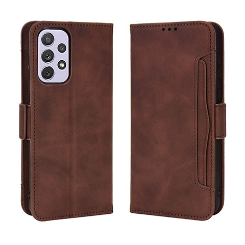 Funda de Cuero Cartera con Soporte Carcasa BY3 para Samsung Galaxy A53 5G Marron