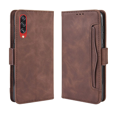 Funda de Cuero Cartera con Soporte Carcasa BY3 para Samsung Galaxy A70S Marron