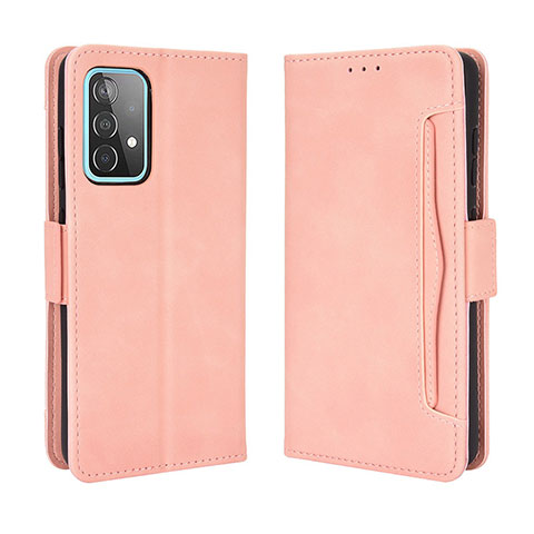 Funda de Cuero Cartera con Soporte Carcasa BY3 para Samsung Galaxy A72 4G Rosa