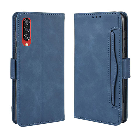 Funda de Cuero Cartera con Soporte Carcasa BY3 para Samsung Galaxy A90 5G Azul