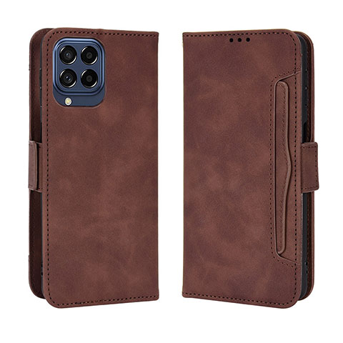 Funda de Cuero Cartera con Soporte Carcasa BY3 para Samsung Galaxy M33 5G Marron