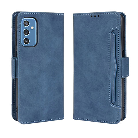 Funda de Cuero Cartera con Soporte Carcasa BY3 para Samsung Galaxy M52 5G Azul