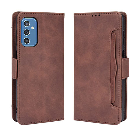 Funda de Cuero Cartera con Soporte Carcasa BY3 para Samsung Galaxy M52 5G Marron