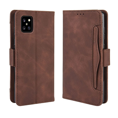 Funda de Cuero Cartera con Soporte Carcasa BY3 para Samsung Galaxy M60s Marron