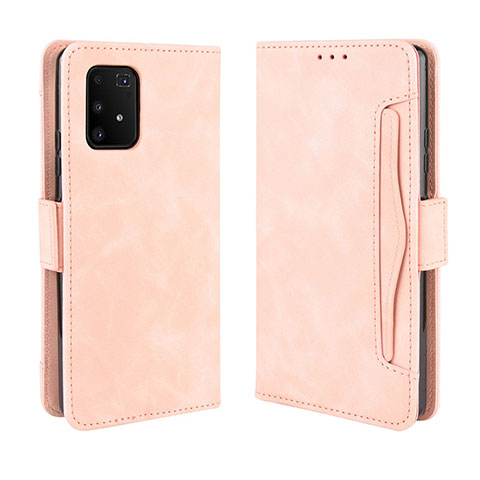 Funda de Cuero Cartera con Soporte Carcasa BY3 para Samsung Galaxy S10 Lite Rosa