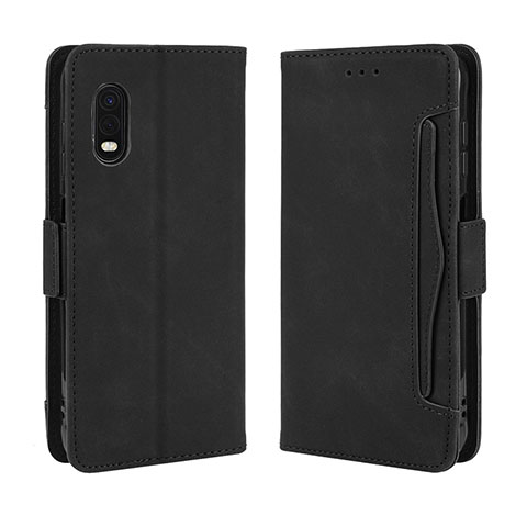 Funda de Cuero Cartera con Soporte Carcasa BY3 para Samsung Galaxy XCover Pro Negro