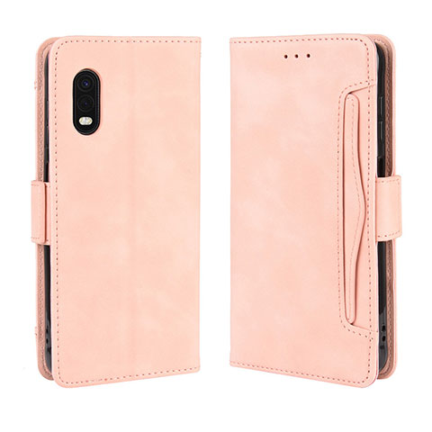 Funda de Cuero Cartera con Soporte Carcasa BY3 para Samsung Galaxy XCover Pro Rosa