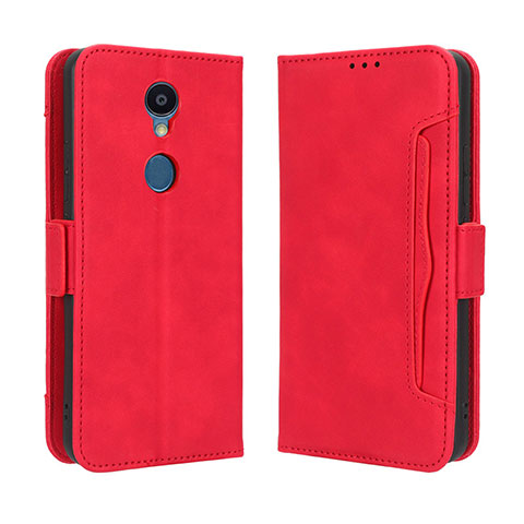 Funda de Cuero Cartera con Soporte Carcasa BY3 para Sharp Rouvo V Rojo