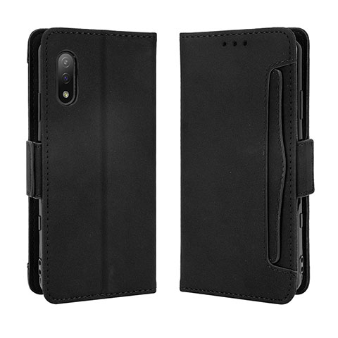 Funda de Cuero Cartera con Soporte Carcasa BY3 para Sony Xperia Ace II Negro