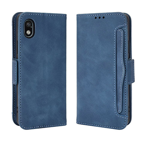 Funda de Cuero Cartera con Soporte Carcasa BY3 para Sony Xperia Ace III Azul