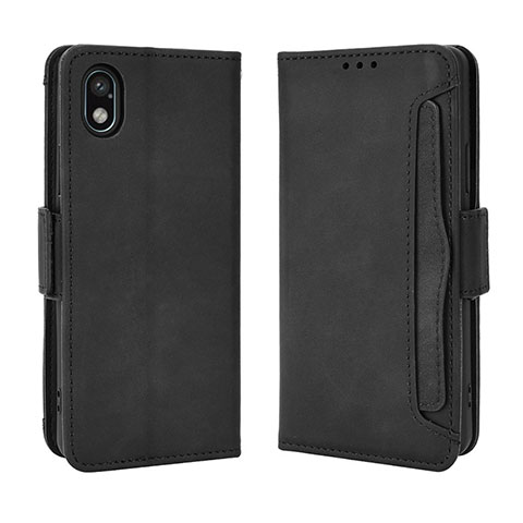 Funda de Cuero Cartera con Soporte Carcasa BY3 para Sony Xperia Ace III Negro