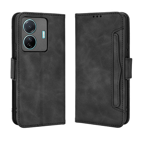 Funda de Cuero Cartera con Soporte Carcasa BY3 para Vivo T1 Pro 5G Negro