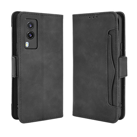 Funda de Cuero Cartera con Soporte Carcasa BY3 para Vivo V21e 5G Negro