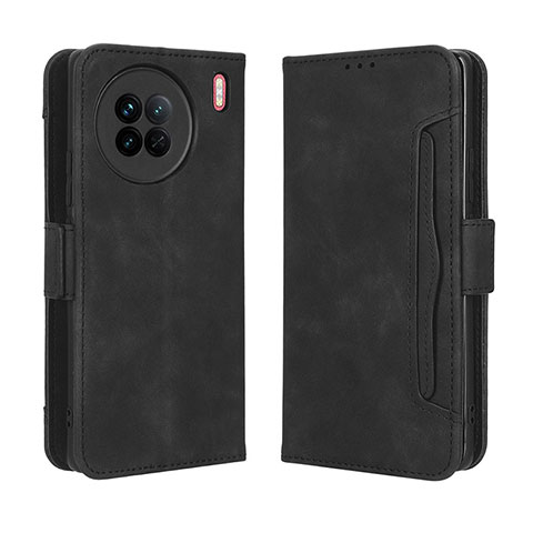 Funda de Cuero Cartera con Soporte Carcasa BY3 para Vivo X90 5G Negro