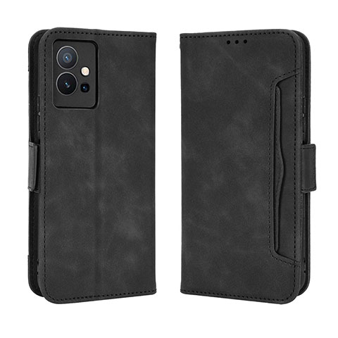 Funda de Cuero Cartera con Soporte Carcasa BY3 para Vivo Y52t 5G Negro