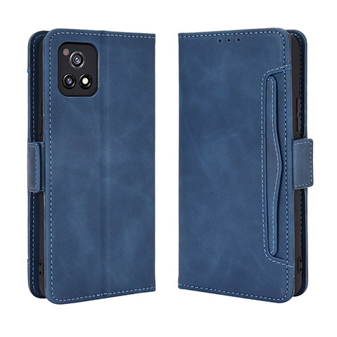 Funda de Cuero Cartera con Soporte Carcasa BY3 para Vivo Y54s 5G Azul