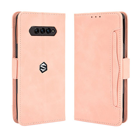 Funda de Cuero Cartera con Soporte Carcasa BY3 para Xiaomi Black Shark 4 Pro 5G Rosa