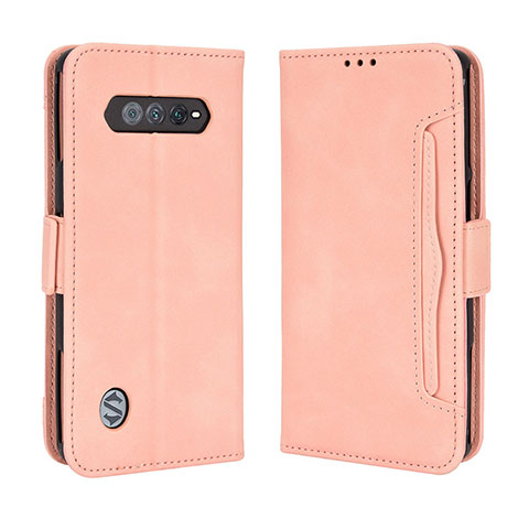 Funda de Cuero Cartera con Soporte Carcasa BY3 para Xiaomi Black Shark 4S 5G Rosa