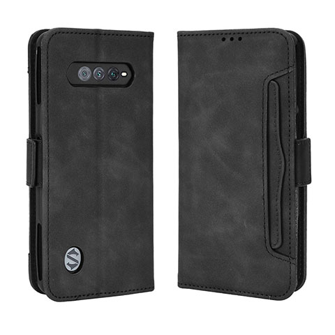 Funda de Cuero Cartera con Soporte Carcasa BY3 para Xiaomi Black Shark 4S Pro 5G Negro