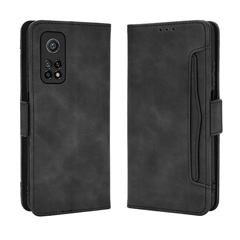 Funda de Cuero Cartera con Soporte Carcasa BY3 para Xiaomi Mi 10T 5G Negro