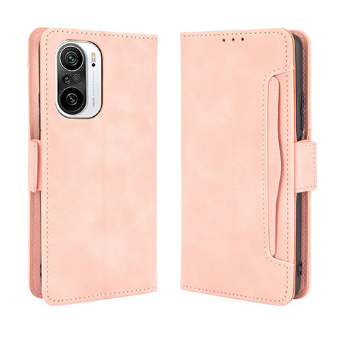 Funda de Cuero Cartera con Soporte Carcasa BY3 para Xiaomi Mi 11i 5G Rosa