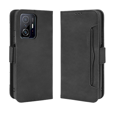 Funda de Cuero Cartera con Soporte Carcasa BY3 para Xiaomi Mi 11T Pro 5G Negro