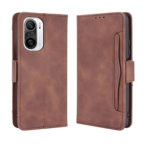 Funda de Cuero Cartera con Soporte Carcasa BY3 para Xiaomi Mi 11X 5G Marron