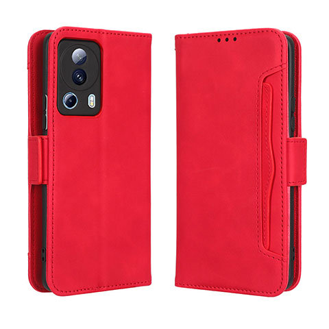 Funda de Cuero Cartera con Soporte Carcasa BY3 para Xiaomi Mi 12 Lite NE 5G Rojo