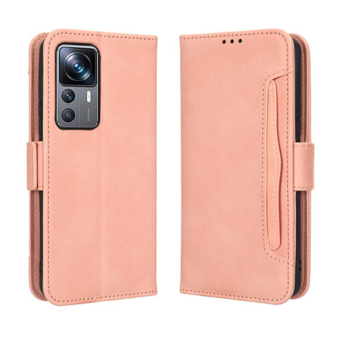 Funda de Cuero Cartera con Soporte Carcasa BY3 para Xiaomi Mi 12T 5G Rosa