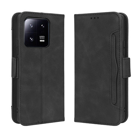 Funda de Cuero Cartera con Soporte Carcasa BY3 para Xiaomi Mi 13 Pro 5G Negro