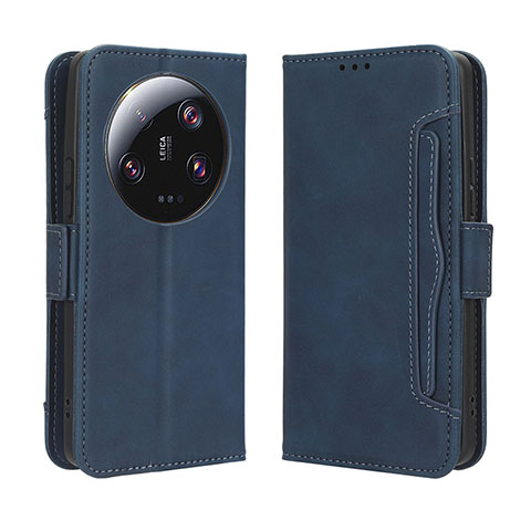 Funda de Cuero Cartera con Soporte Carcasa BY3 para Xiaomi Mi 13 Ultra 5G Azul