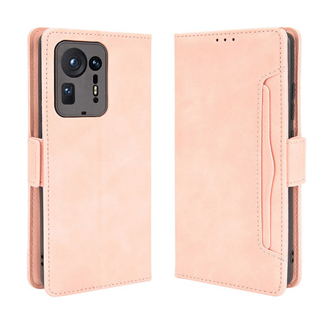 Funda de Cuero Cartera con Soporte Carcasa BY3 para Xiaomi Mi Mix 4 5G Rosa