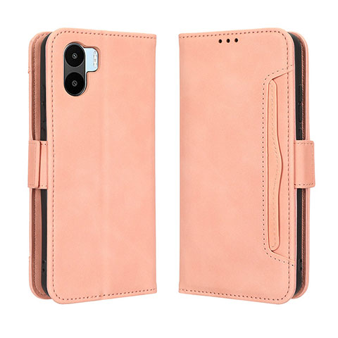 Funda de Cuero Cartera con Soporte Carcasa BY3 para Xiaomi Poco C51 Rosa