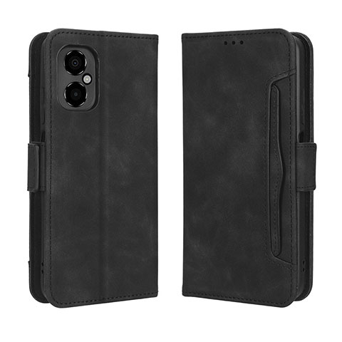 Funda de Cuero Cartera con Soporte Carcasa BY3 para Xiaomi Poco M4 5G Negro