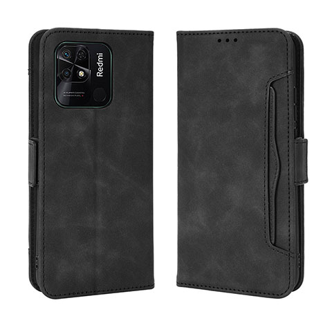 Funda de Cuero Cartera con Soporte Carcasa BY3 para Xiaomi Redmi 10 Power Negro