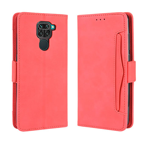 Funda de Cuero Cartera con Soporte Carcasa BY3 para Xiaomi Redmi 10X 4G Rojo