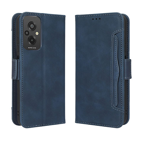 Funda de Cuero Cartera con Soporte Carcasa BY3 para Xiaomi Redmi 11 Prime 4G Azul