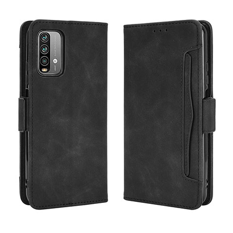 Funda de Cuero Cartera con Soporte Carcasa BY3 para Xiaomi Redmi 9 Power Negro