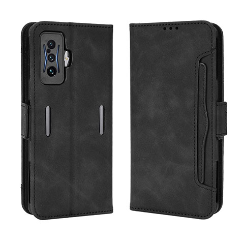 Funda de Cuero Cartera con Soporte Carcasa BY3 para Xiaomi Redmi K50 Gaming AMG F1 5G Negro