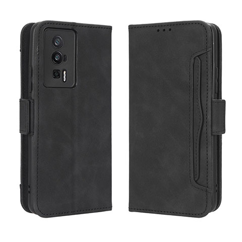 Funda de Cuero Cartera con Soporte Carcasa BY3 para Xiaomi Redmi K60 Pro 5G Negro