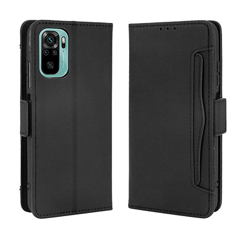 Funda de Cuero Cartera con Soporte Carcasa BY3 para Xiaomi Redmi Note 10S 4G Negro