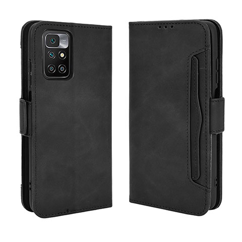 Funda de Cuero Cartera con Soporte Carcasa BY3 para Xiaomi Redmi Note 11 4G (2021) Negro