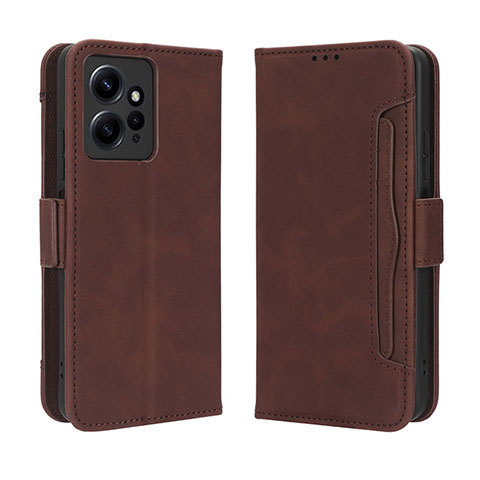 Funda de Cuero Cartera con Soporte Carcasa BY3 para Xiaomi Redmi Note 12 4G Marron