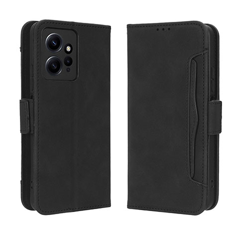 Funda de Cuero Cartera con Soporte Carcasa BY3 para Xiaomi Redmi Note 12 4G Negro