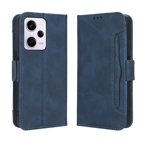 Funda de Cuero Cartera con Soporte Carcasa BY3 para Xiaomi Redmi Note 12 Explorer Azul