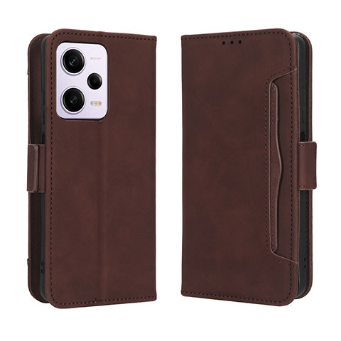 Funda de Cuero Cartera con Soporte Carcasa BY3 para Xiaomi Redmi Note 12 Explorer Marron