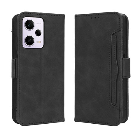 Funda de Cuero Cartera con Soporte Carcasa BY3 para Xiaomi Redmi Note 12 Explorer Negro