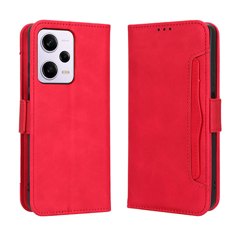 Funda de Cuero Cartera con Soporte Carcasa BY3 para Xiaomi Redmi Note 12 Explorer Rojo