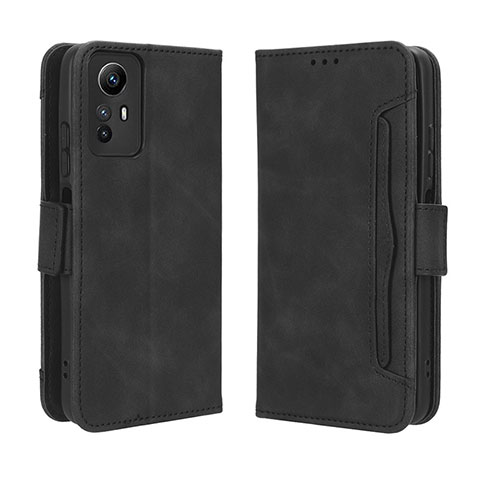 Funda de Cuero Cartera con Soporte Carcasa BY3 para Xiaomi Redmi Note 12S Negro